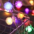 thumbnail image 1 of LED Christmas String Lights under $5! Cagogo LED Christmas String Lights with Snow Pompoms, Battery Operated Fairy Lights for Winter Decor, 10-Light Thorn Decoration for Indoor Outdoor Tree Party, 1 of 9
