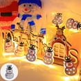 thumbnail image 1 of LED Christmas String Lights with Iron Santa Snowman Figures, Indoor Outdoor Decorative Lights for Tree and Party, Festive Ambiance Lighting(B), 1 of 7