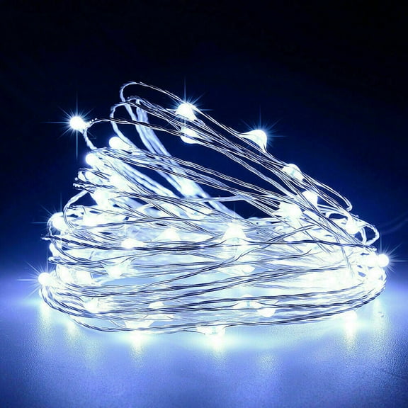 LED Christmas Tree Fairy String Party Lights Lamp Xmas Waterproof (cool white 50 LED)
