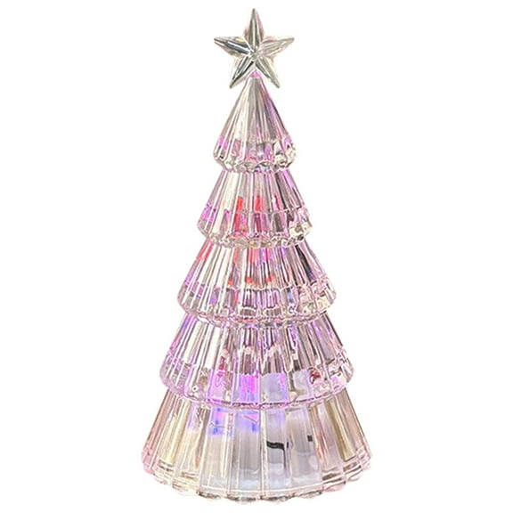 LED Christmas Tree Lights Battery Operated Tabletop Decoration, PC Material Artificial Mini Christmas Tree with Lights for Fireplace Mantel Windowsill Bedroom Living Room Holiday Party Decor