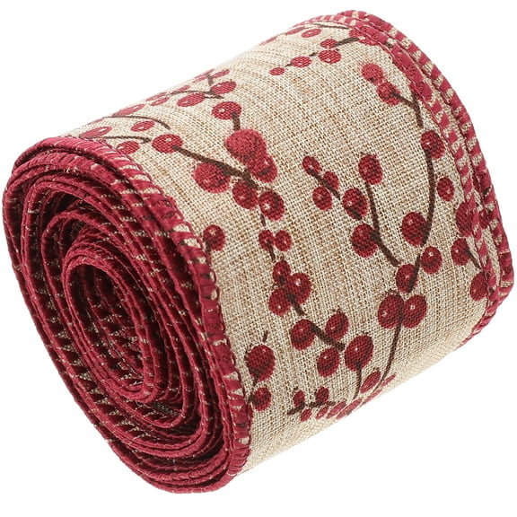 Garland Christmas Burlap Ribbon Textured Ribbon 500.00X6.00X0.10CM