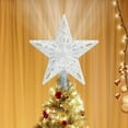 thumbnail image 1 of LED Christmas Tree Topper Star Projector Light with 6 Patterns, Star Tree Topper Projection Lamp for Christmas Tree Decoration, Festive Holiday Tree Decor Light, 1 of 6