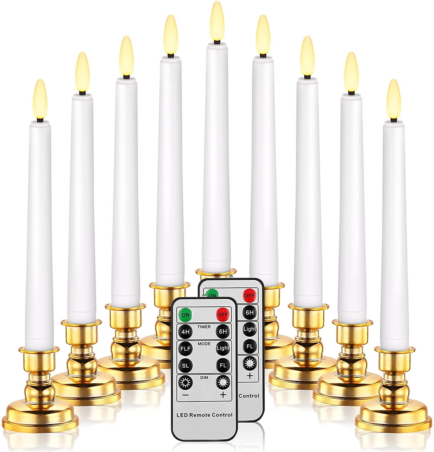 LED Christmas Window Candle Battery Operated Flameless Taper Candles