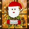thumbnail image 1 of LED Christmas Wreath with Lights - Battery Operated Artificial Holiday Wreath for Front Door Decor, Indoor Outdoor Festive Decorations, Warm White LED Illuminated Santa Claus Winter Decor, 1 of 8