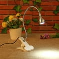 thumbnail image 1 of LED Clip Light under $5! Ke1Clo Flexible USB Desk Lamp, Portable Reading Light with Eye Protection, for Study Bedroom Office (Sliver), 1 of 5