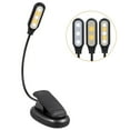 thumbnail image 1 of LED Clip-On Reading Light-Clip on Book Light/Reading Light/Clip Light with 5 LED Eye Care, 3 Color Changeable, Portable Reading Lamp, Battery & USB Operated, Bed Light for Kids, Bookworms, Students, 1 of 5