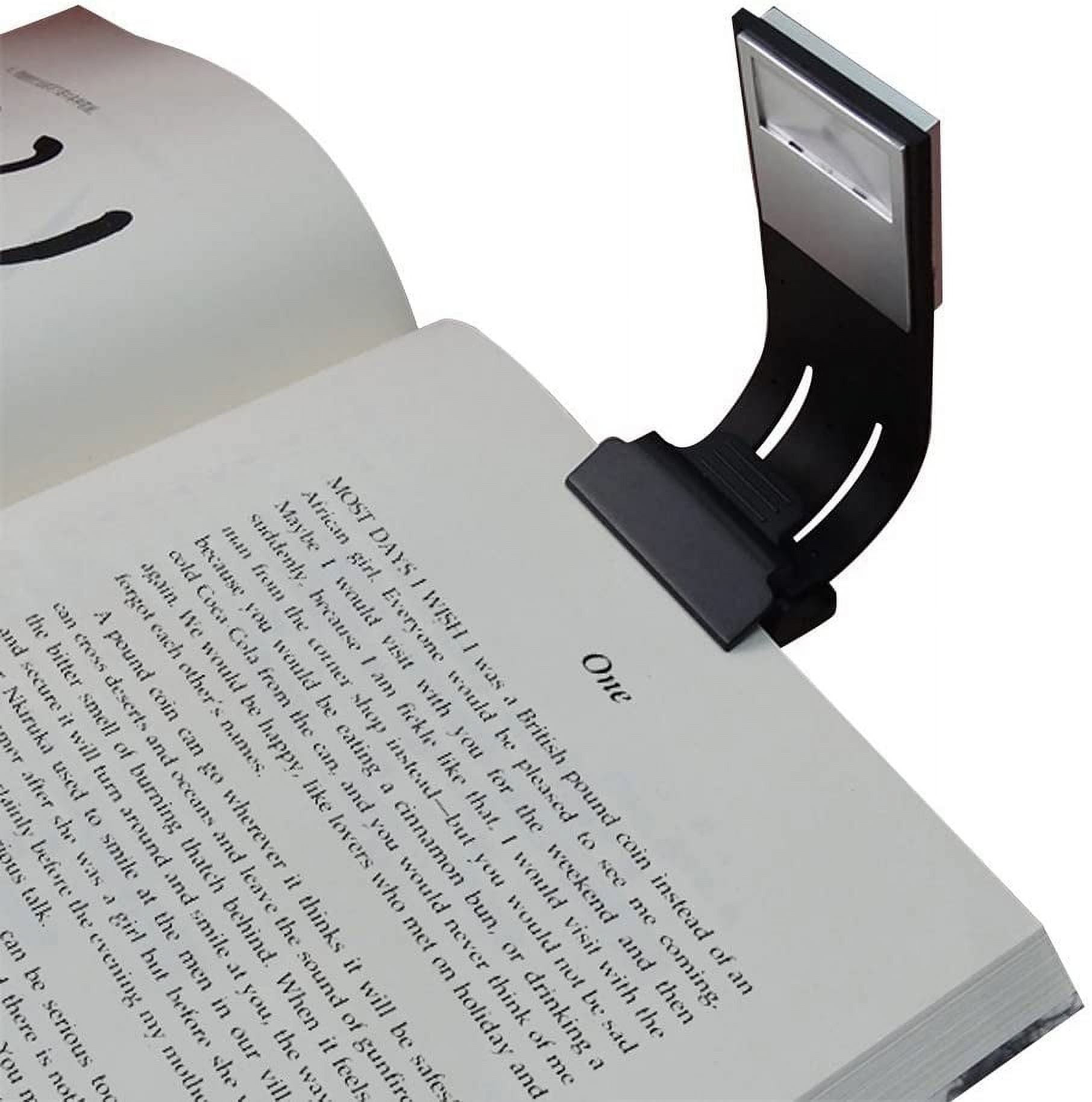 LED ClipOn Reading Light Solid Switch 4 Brightness Levels Book Light