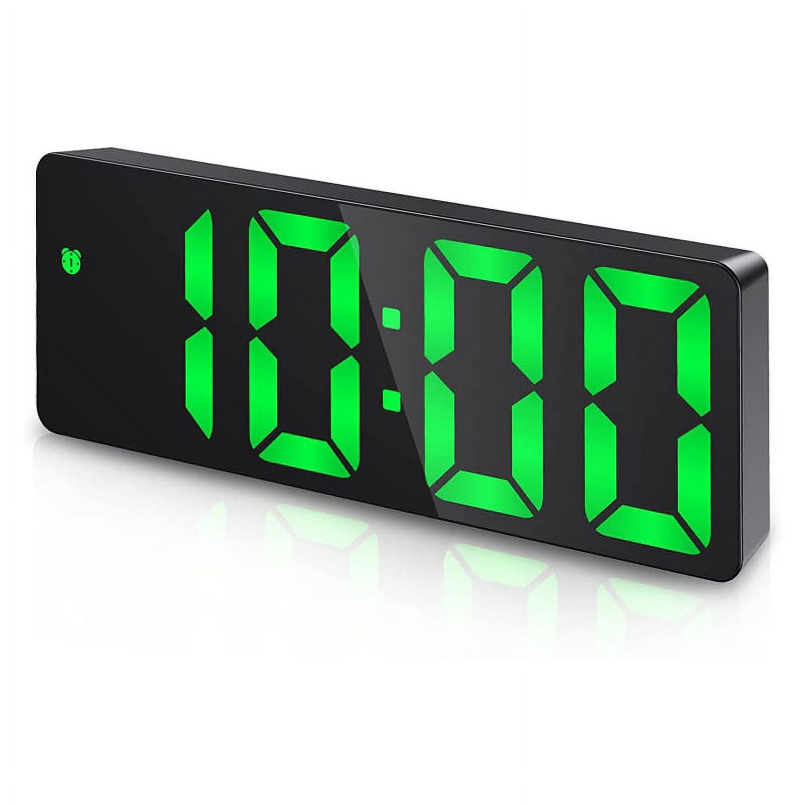 , LED Clock for Bedroom, Electronic Desktop Clock with Temperature