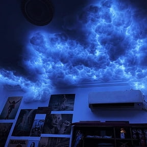 LED Cloud Lights, Ceiling Cloud Light for Gaming Room, 3D Thundercloud RGB Clouds Light, RGB Atmosphere Night Light, for Gaming Room Party Bedroom,6.6ft/2m(6.6ft/2m)