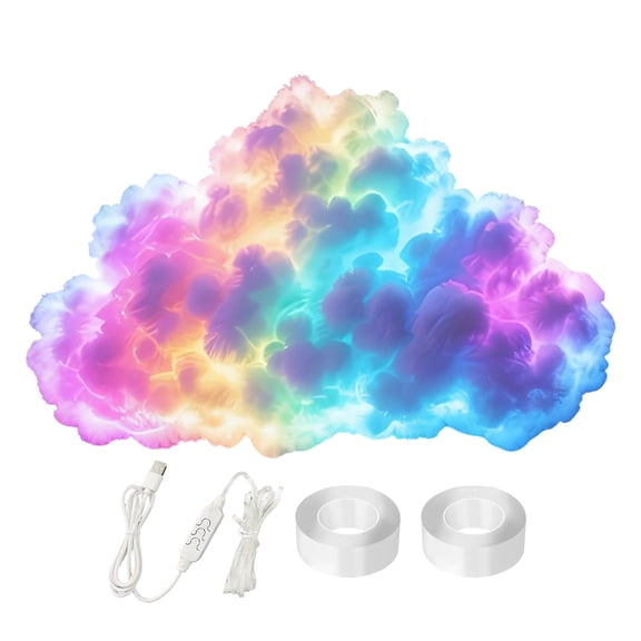 LED Clouds for Ceiling | USB Thundercloud LED Lamp Set | Dynamic Lighting Decoration | for Home Bedr