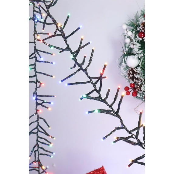 LED Cluster String Lights 8 Lighting Modes Led Tree Lights Waterproof ...