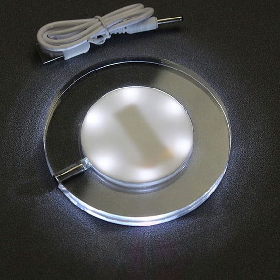 LED Coaster For Drinks- Rechargeable Light Up Acrylic Coaster For Bar Cocktail Beer Beverage- Bottle Cup Luminous Mat For Party- Wedding- Bar Club.