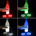 thumbnail image 1 of LED Coaster, LED Coaster Round Flash Cup Mat Sticker Lights LED Bottle Lights Cup Holder Lights Light Up Coasters for Wine Liquor Bottle, Drinks Party, Bar Party, 1 of 8