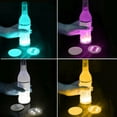 thumbnail image 1 of LED Coaster, LED Coaster Round Flash Cup Mat Sticker Lights LED Bottle Lights Cup Holder Lights Light Up Coasters for Wine Liquor Bottle, Drinks Party, Bar Party, 1 of 8