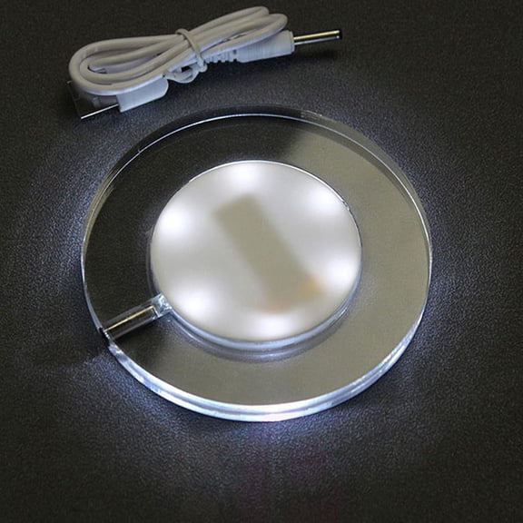LED Coaster -Rechargeable Light Up Coasters For Drinks- 3 Modes Luminous Cup Holder For Beer- Cocktail & Wine - Perfect For Party- Wedding- Bar & Club.