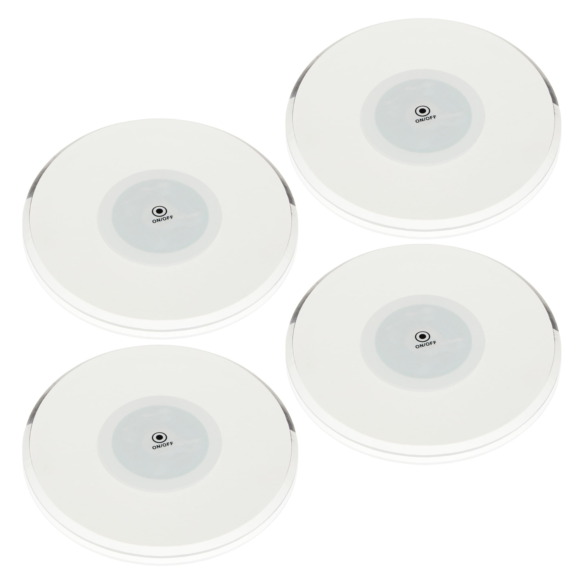 Multicolor LED Light-Up Drink Coasters Set of 4