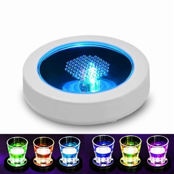 LED Coaster,USB Rechargeable Glowing Drink Coaster, Suitable for Bars, Restaurants, Beer, Weddings, and Clubs