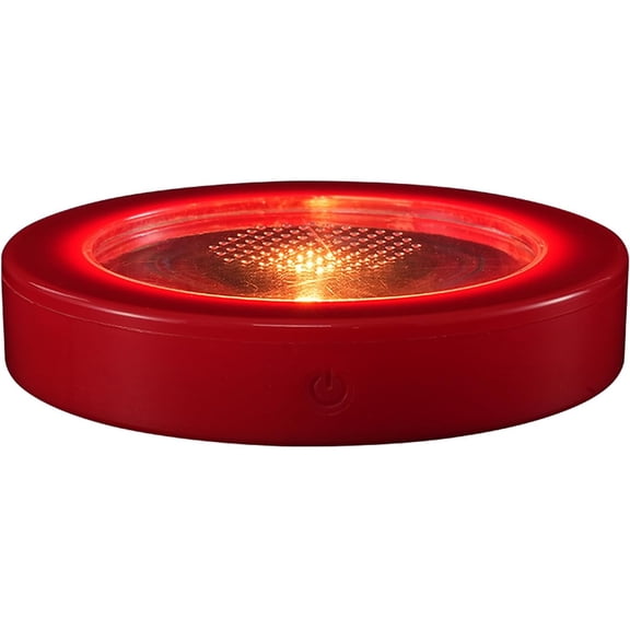 LED Coaster, USB Rechargeable Glowing Drink Coaster for Bars Weddings Clubs