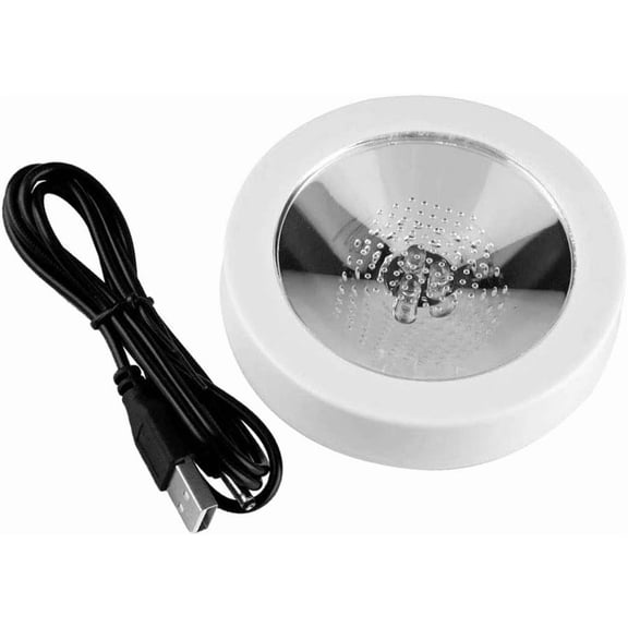 LED Coasters for Drinks,USB Rechargeable Light Up Coasters for Bar Beer Beverage, Wine Bottle Cup Luminous Mat Cup Holder for Party, Wedding, Bar Club (White)