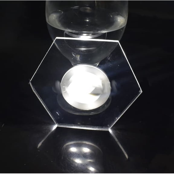 LED Coasters,Luminous Coasters for Drinks, 2 Pack Acrylic Flash Coaster with Multicolor LED, Bar Beer Coasters for Parties Wedding Bottle Decor