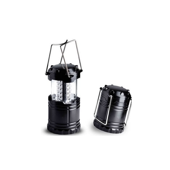LED Collapsible Military Tac Lantern, Outdoor Rechargeable LED Flashlight Ultra Bright Collapsible Hand Lamp - Perfect Outdoor Survival Lamp (1pc set) (Black)