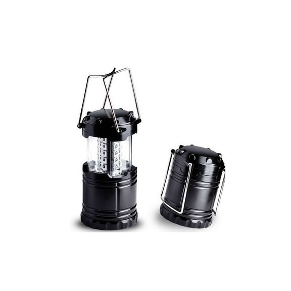 LED Collapsible Military Tac Lantern, Outdoor Rechargeable LED Flashlight Ultra Bright Collapsible Hand Lamp - Perfect Outdoor Survival Lamp (1pc set) (Black)