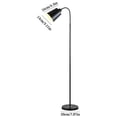 thumbnail image 1 of LED Color Changing Floor Lamp, 10W Dimmable LED Modern Floor Lamp, 16 Colors 4 Modes Remote Control Light, Metal Pole Lamp for Living Room Bedroom Hotel, 1 of 8