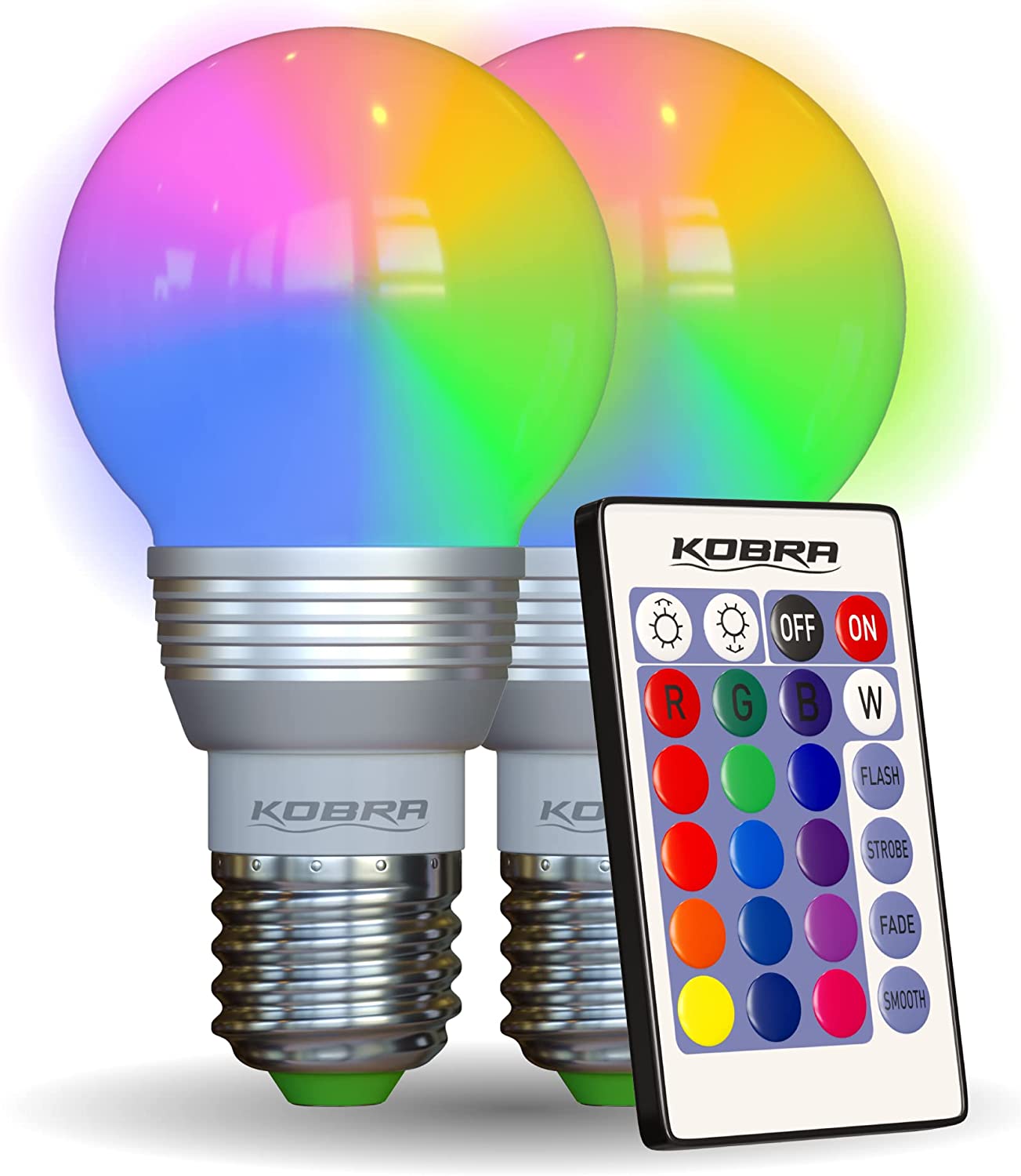LED Color Changing Light Bulb with Remote Control 16 Different Color