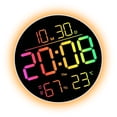 thumbnail image 1 of LED Color Changing Wall Clock Large Modern Design, 1 of 15