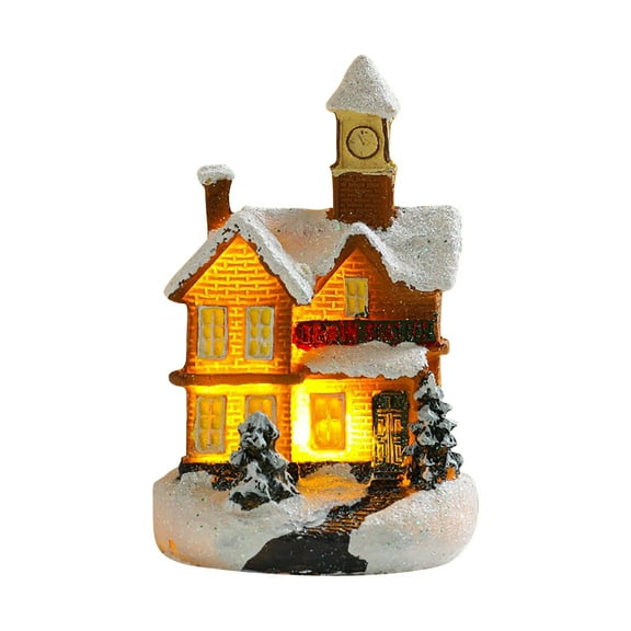 LED Colorful House Window Decoration Battery Operated 1-Piece - Tabletop Holiday Mood Light(C)