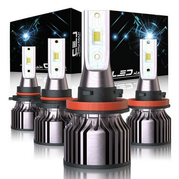 LED Combo CSP Headlight Kit Bulbs Hi Low Beam 4X for 2006-2015 Lexus RX450H