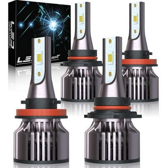 LED Combo CSP Headlight Kit Bulbs Hi Low Beam 4X for 2010-2016 Cadillac SRX