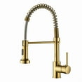 thumbnail image 1 of LED Commercial Kitchen Faucet with Pull Down Sprayer, Single Handle Single Lever Kitchen Sink Faucet On-Site, 1 of 10