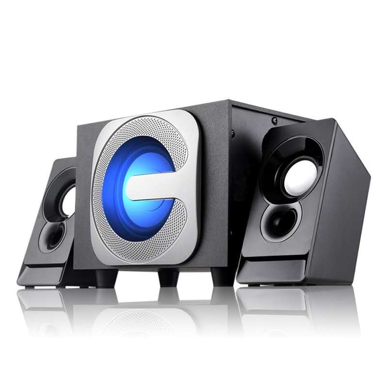 LED Computer Combination Speakers AUX USB Wired Wireless Bluetooth ...
