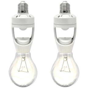 Creative Hobbies Double E26 Light Socket – Medium Base, 1/8 IP Bracket, 11" Wire Leads – Pack Of 3 Phenolic Lampholders