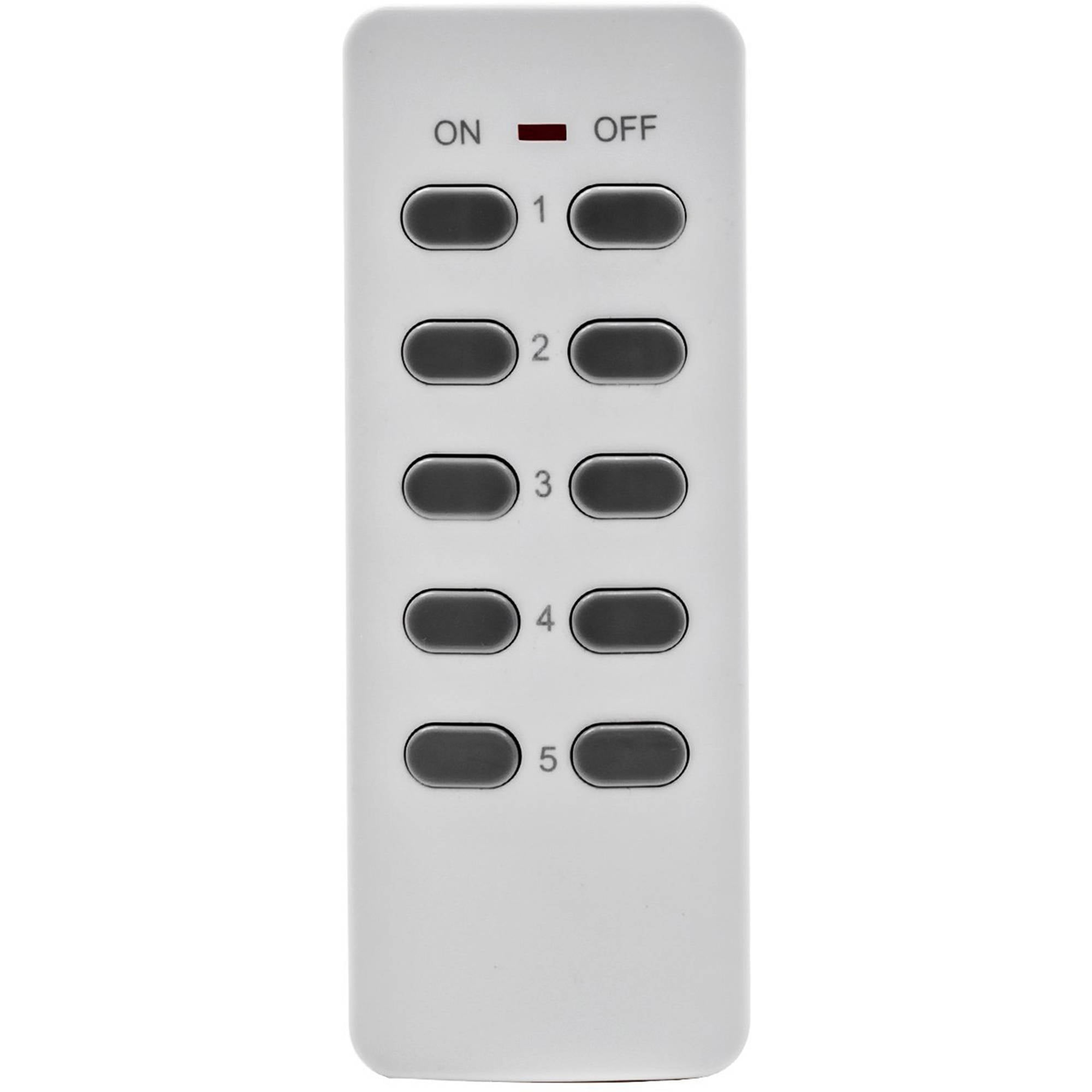 LED Concepts Wireless Remote Control for Outlet Switch/Outlet Receivers