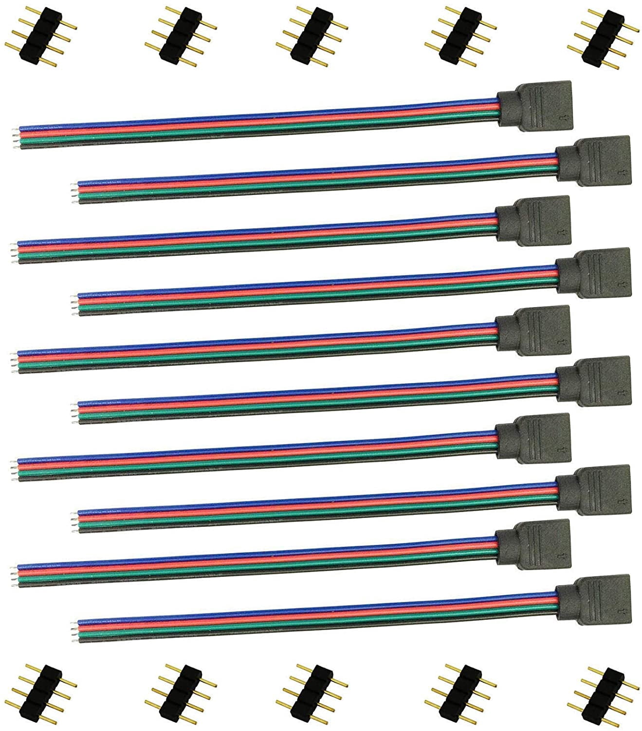 LED Connector 4 Pin LED Tape Connector RLED Ribbon Connector LED ...