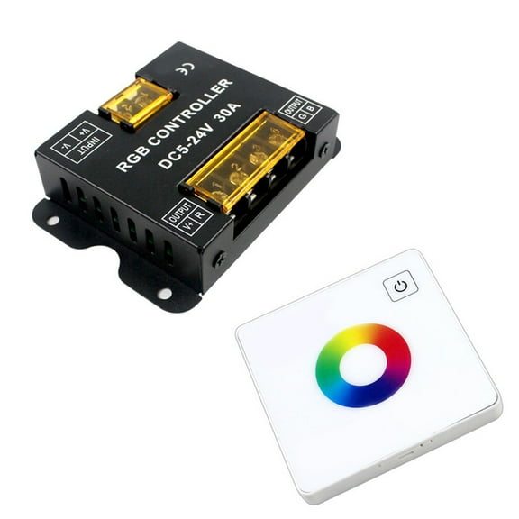 LED Controller, DC 5V-24V Light Strips,Touch Panel Dimmer Controller(RGB)
