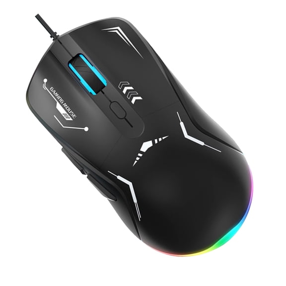 LED Corded Gaming Mouse Adjustable 3200DPI Programmable Buttons Gaming Mouse