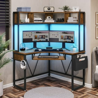 Stratford brown 2024 desk with hutch
