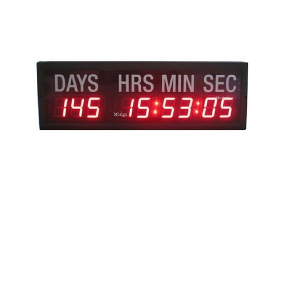 LED Countdown Clock Countdown Count Up Birthday New Year Festival Christmas 1.8 Red