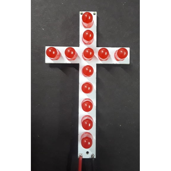 LED Cross 3mm -Red