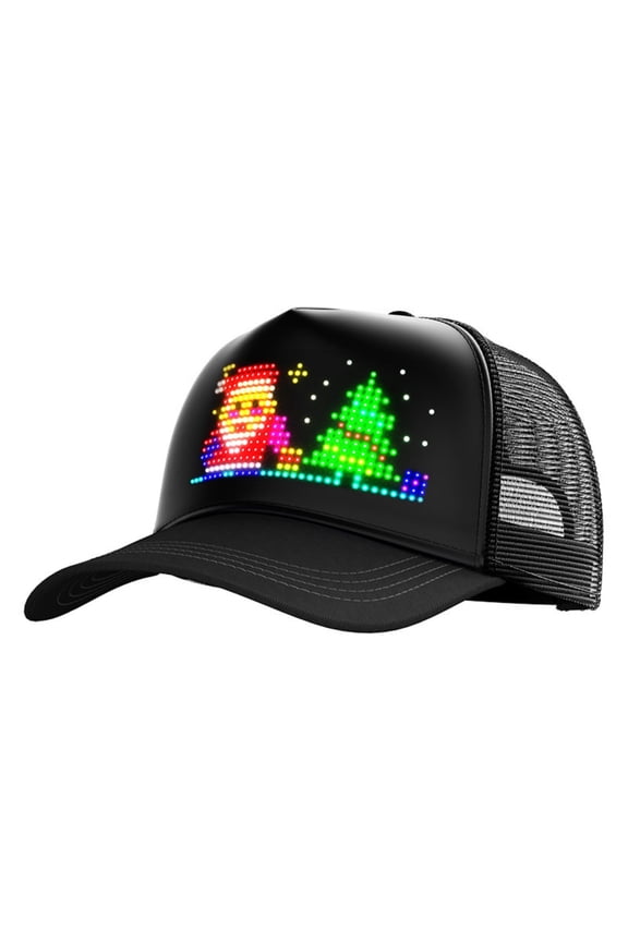 LED Custom Light up Baseball Cap, Bulk Adult Party Glow Hats, Dark Glow Baseball Cap Set for Halloween, Raves, Festivals