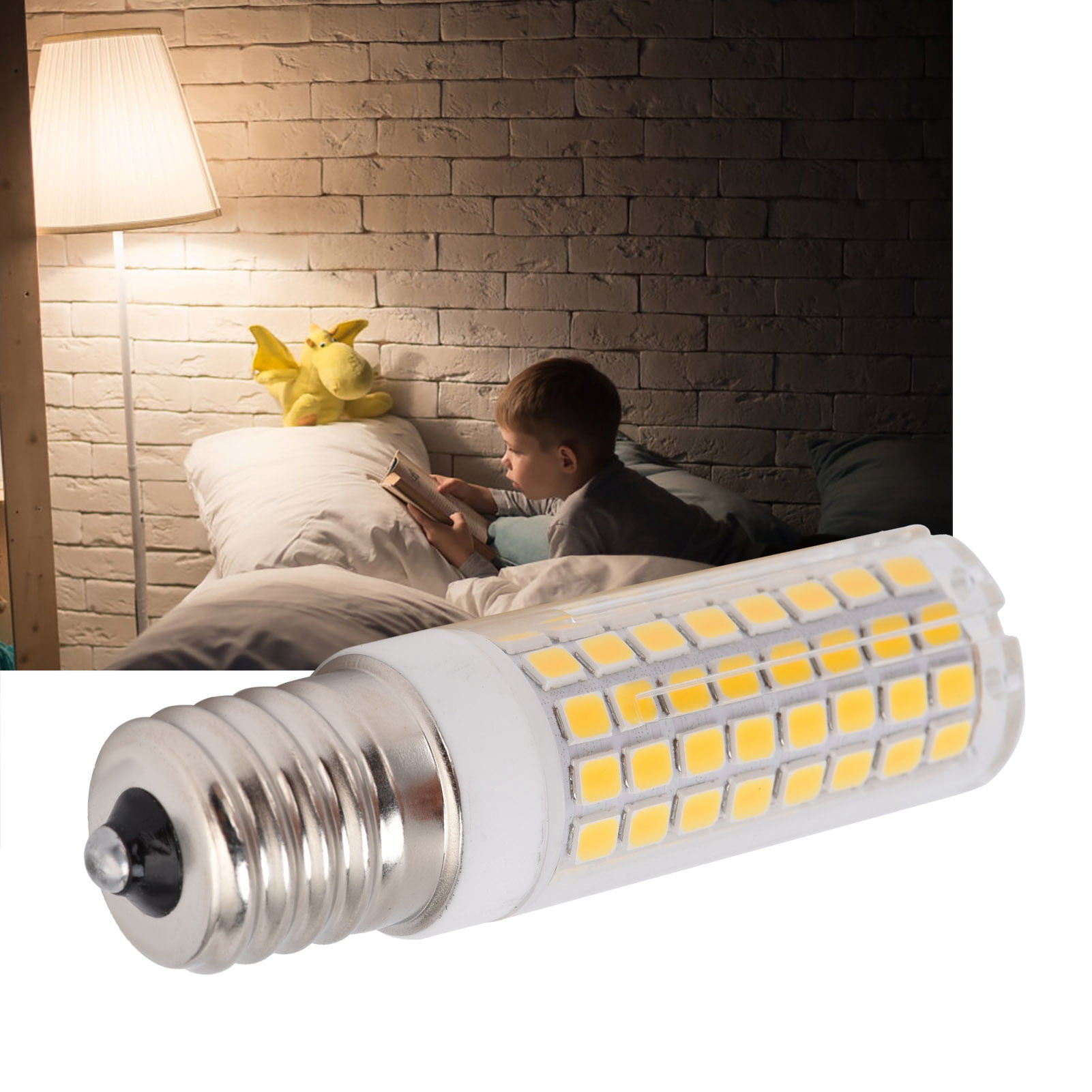 LED Cylindrical Bulb, E17 LED Light Bulbs 100W Halogen Bulb Equivalent 1000lm, Dimmable LED