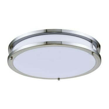 LED DOUBLE RING CEILING FLUSH, 3000K, 105, CRI80, ETL, 28W, 100W EQUIVALENT, 35000HRS, LM2000, DIMMABLE, INPUT VOLTAGE 120V