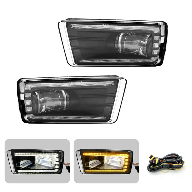LED&DRL Fog Lights for SE33 20072015 Chevy Silverado Suburban