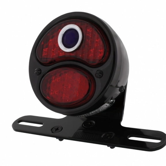 LED "DUO LAMP" Motorcycle Rear Fender Tail Light with Blue Dot