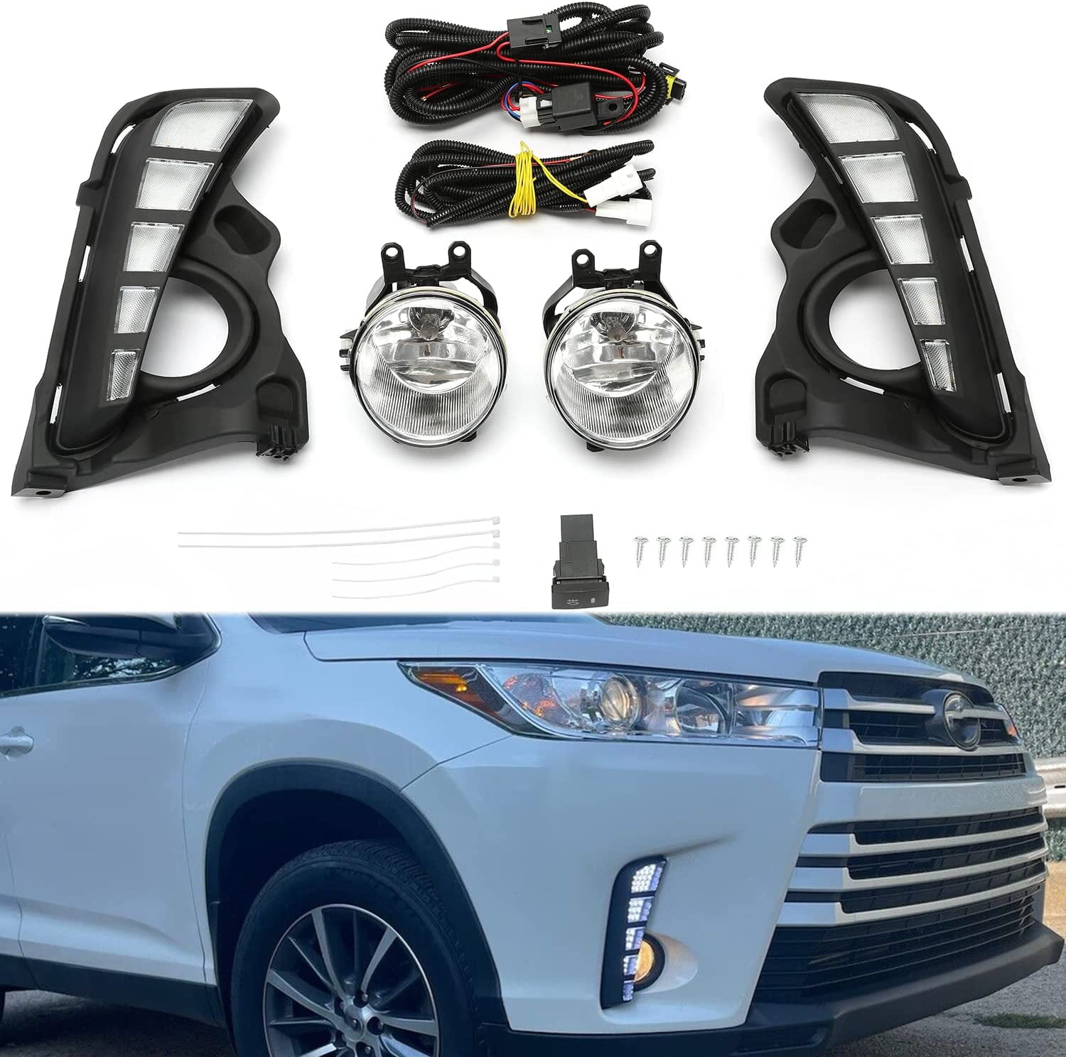 Headlamp and Fog Lamp Kit | TOYOTA HIGHLANDER 2019 Headlamp and Fog Lamp Kit | TOYOTA HIGHLANDER 2019