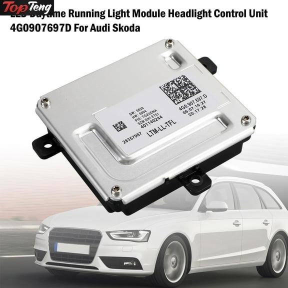 LED Daytime Running Light Module Headlight Control Unit 4G0907697D For Audi