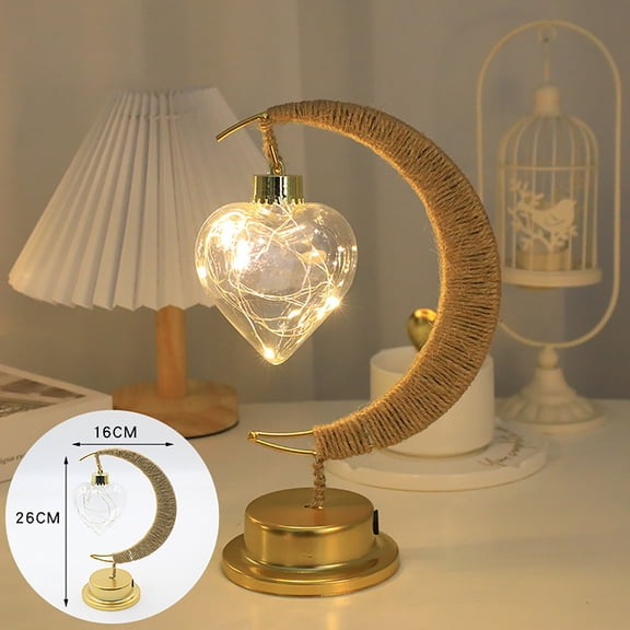 LED Decorative Light Star Light, Rvkxad Wrought Iron Night Light, Energy Saving Warm Glow Home Decor Lamp for Bedroom Living Room Gift